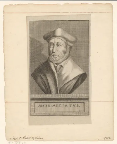 Portret van Giovanni Andrea Alciato