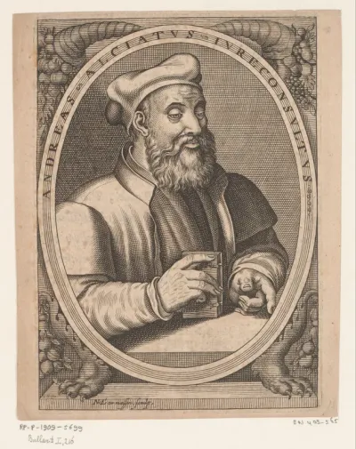 Portret van Giovanni Andrea Alciato