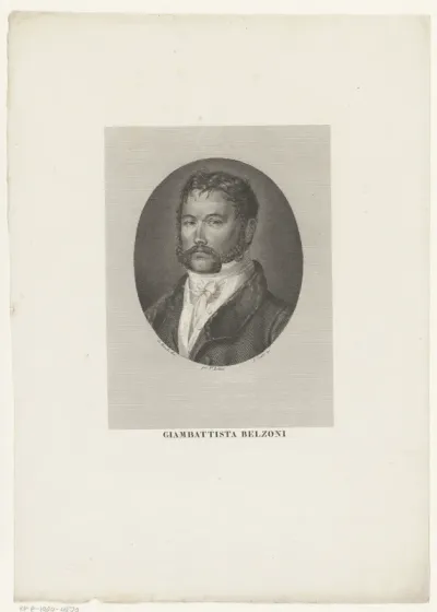 Portret van Giovanni Battista Belzoni