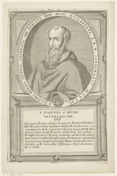 Portret van Giovanni da Morrovalle, 13de Minister Generaal van de franciscaner orde
