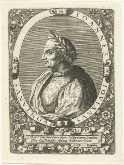 Portret van Giovanni Gioviano Pontano