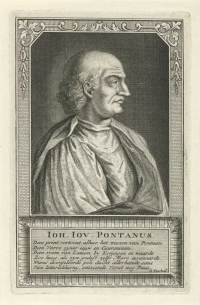 Portret van Giovanni Gioviano Pontano