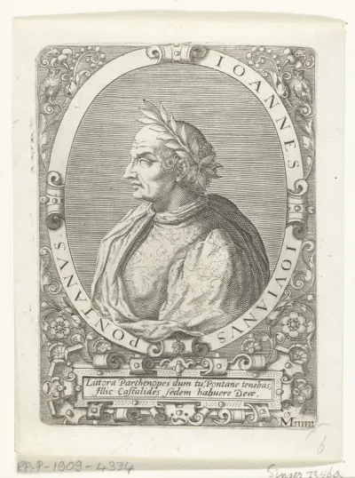 Portret van Giovanni Gioviano Pontanus