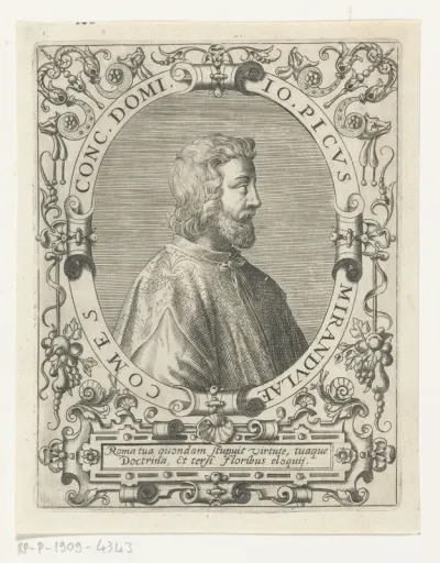 Portret van Giovanni Pico della Mirandola