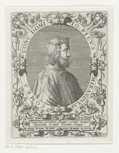 Portret van Giovanni Pico della Mirandola