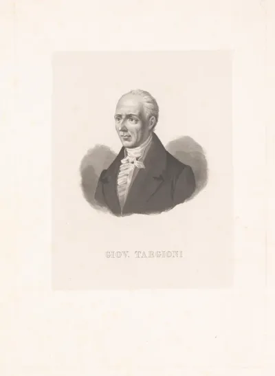 Portret van Giovanni Targioni Tozzetti