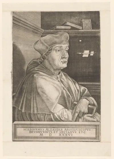 Portret van Girolamo Aleandro, aartsbisschop van Brindisi