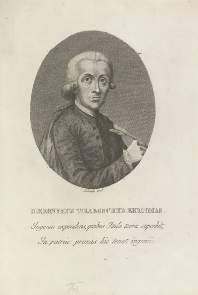 Portret van Girolamo Tiraboschi