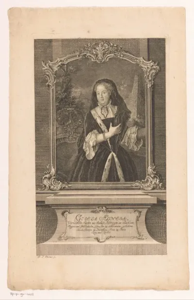 Portret van Gisela Agnes Fürstin von Anhalt