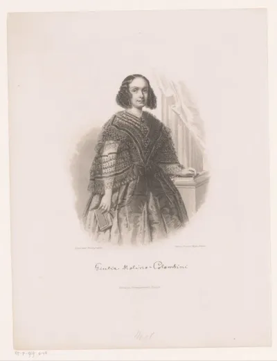 Portret van Giulia Molino-Colombini