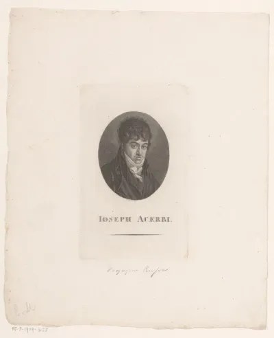 Portret van Giuseppe Acerbi