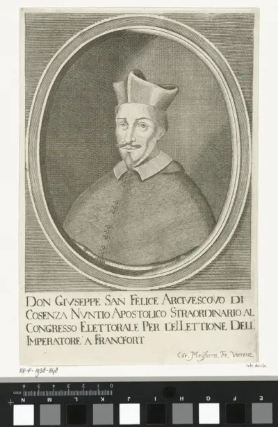 Portret van Giuseppe Francisco Maria Sanfelice