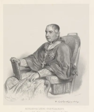 Portret van Giuseppe Luigi Trevisanato, aartsbisschop van Udine