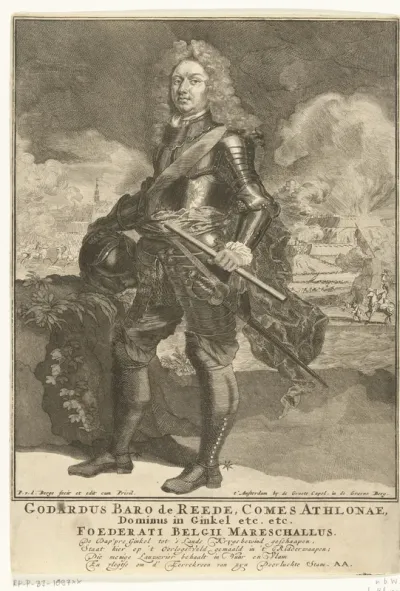 Portret van Godard van Reede in wapenrusting