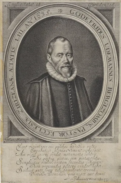 Portret van Godefridus Cornelisz Udemans