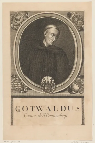 Portret van Godewald von Henneberg, bisschop van Würzburg
