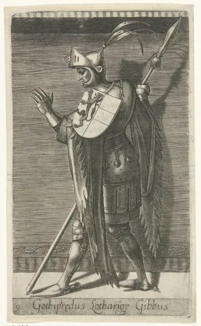 Portret van Godfried III met de Bult, hertog van Neder-Lotharingen en graaf van Holland