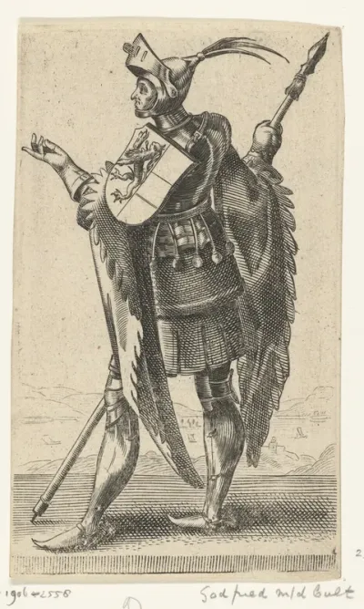 Portret van Godfried III met de Bult, hertog van Neder-Lotharingen