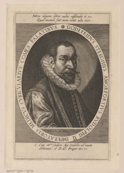 Portret van Godfried Steeghius op 60-jarige leeftijd