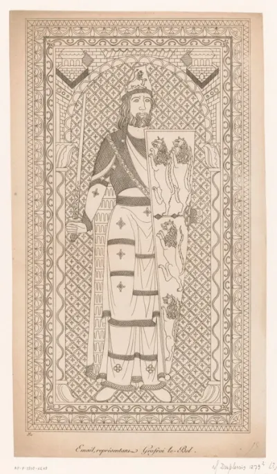 Portret van Godfried V van Anjou