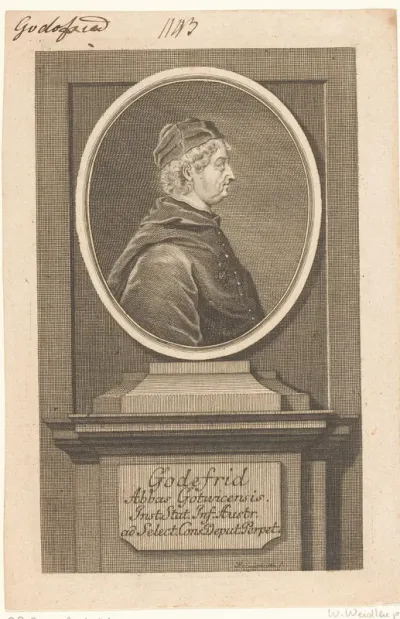Portret van Gottfried, abt van Göttweig