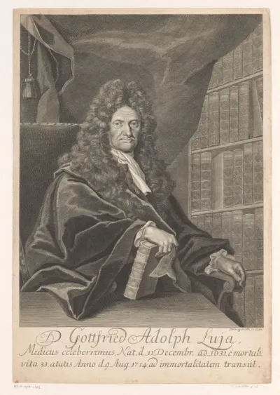 Portret van Gottfried Adolpoh Luja