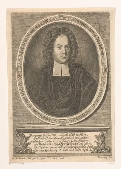 Portret van Gottfried Arnold
