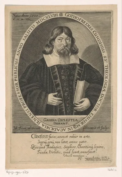 Portret van Gottfried Cundisius
