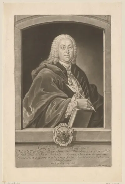 Portret van Gottfried Daniel Hoffmann