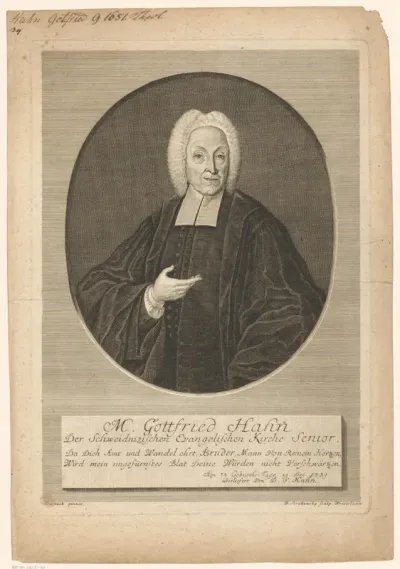 Portret van Gottfried Hahn