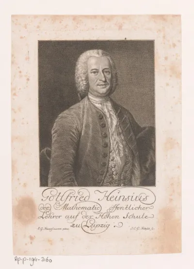 Portret van Gottfried Heinsius