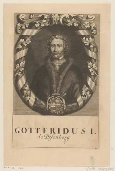 Portret van Gottfried I von Spitzenstein-Helfenstein, bisschop van Würzburg