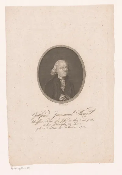 Portret van Gottfried Immanuel Wenzel