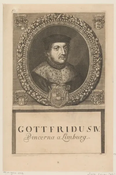 Portret van Gottfried IV von Limpurg, bisschop van Würzburg