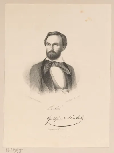 Portret van Gottfried Kinkel