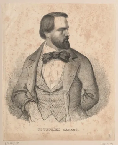 Portret van Gottfried Kinkel