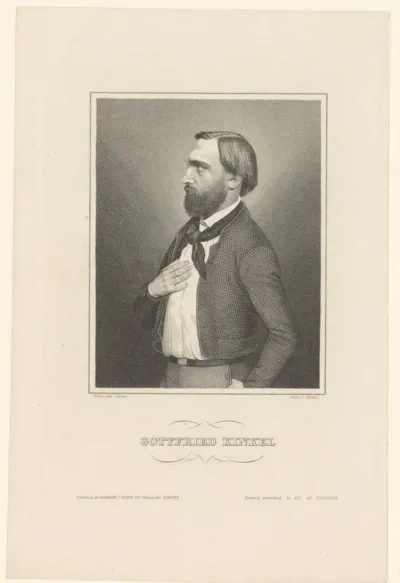 Portret van Gottfried Kinkel