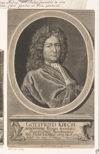 Portret van Gottfried Kirch