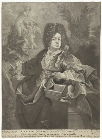 Portret van Gottfried Kneller