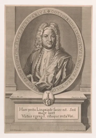 Portret van Gottfried Ludwig Lingkius