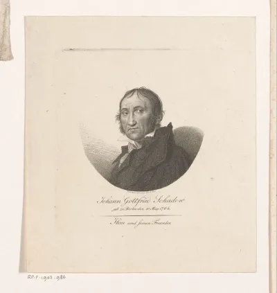 Portret van Gottfried Schadow