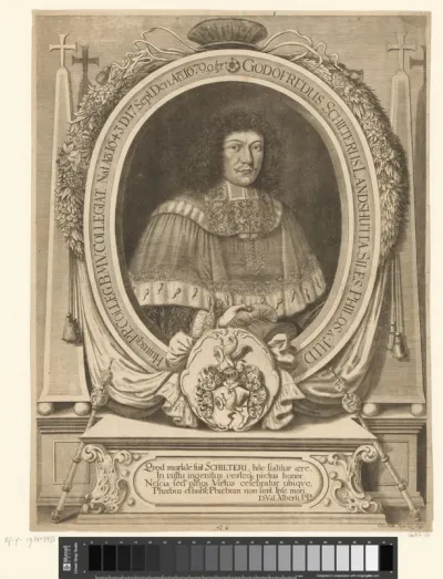 Portret van Gottfried Schilter