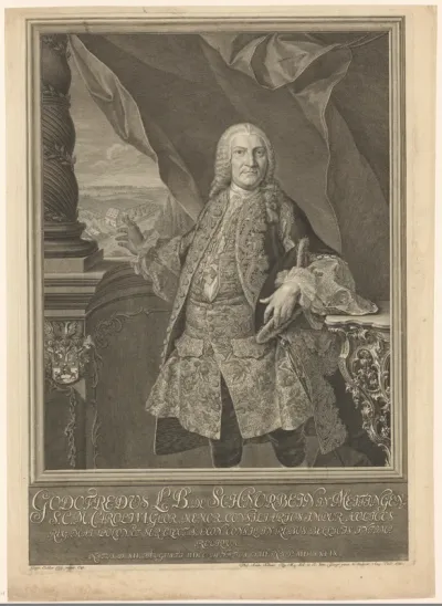 Portret van Gottfried Schnurbein von und zu Meitingen