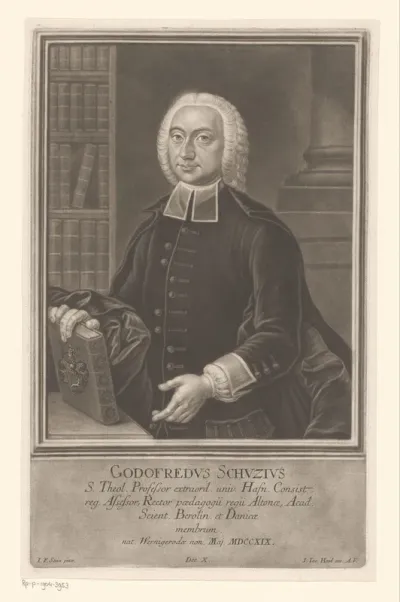 Portret van Gottfried Schütze