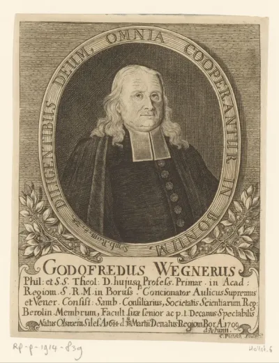 Portret van Gottfried Wegner