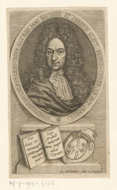 Portret van Gottfried Wilhelm Leibnitz