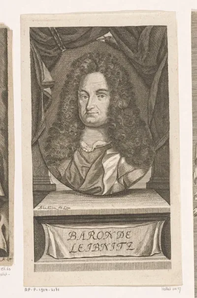 Portret van Gottfried Wilhelm Leibnitz