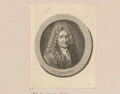 Portret van Gottfried Wilhelm Leibniz