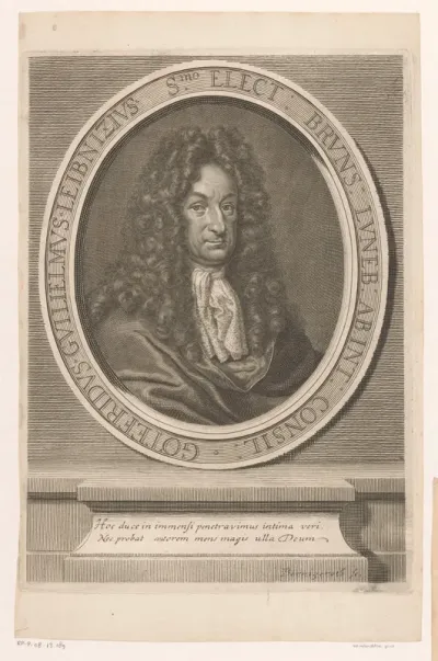 Portret van Gottfried Wilhelm Leibniz
