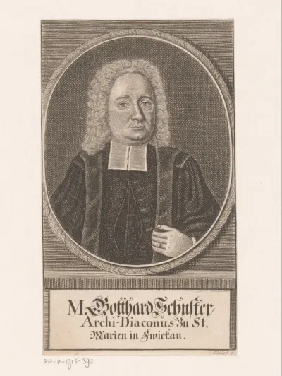 Portret van Gotthard Schuster